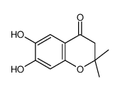 4H-1-Benzopyran-4-one,2,3-dihydro-6,7-dihydroxy-2,2-dimethyl-(9CI)结构式