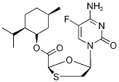 5-氟拉坦夫定酸D-薄荷醇酯结构式