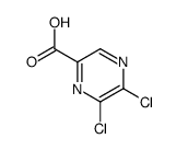 5,6-二氯吡嗪-2-羧酸结构式