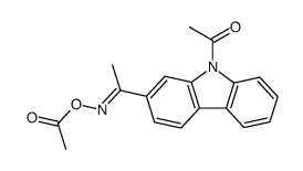 2,9-diacetylcarbazole oxime acetic ester Structure