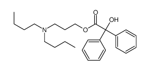 3-Dibutylaminopropyl diphenylglycolate结构式