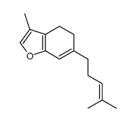 3-methyl-6-(4-methylpent-3-enyl)-4,5-dihydro-1-benzofuran结构式