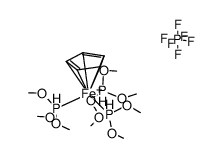 {(η5-cyclopentadienyl)Fe(P(OMe3)3)}PF6结构式