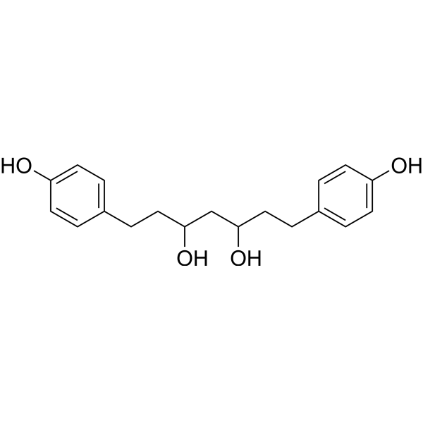 1,7-双-(4-羟苯基)-3,5-庚二醇结构式