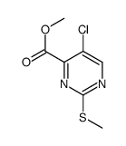 5-氯-2-(甲硫基)-4-嘧啶羧酸甲酯结构式