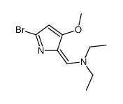 N-((5-溴-3-甲氧基-2H-吡咯-2-基)甲基)-n-乙基乙胺结构式