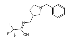 N-[(1-benzylpyrrolidin-3-yl)methyl]-2,2,2-trifluoroacetamide结构式