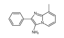 8-甲基-2-苯基-咪唑并[1,2-a]吡啶-3-胺结构式
