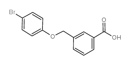 3-(4-溴苯氧基甲基)苯甲酸结构式