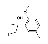 1-iodo-2-(2-methoxy-5-methyl-phenyl)-propan-2-ol Structure