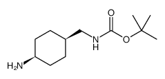 ((顺式-4-氨基环己基)甲基)氨基甲酸叔丁酯结构式