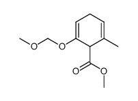methyl 2-(methoxymethoxy)-6-methylcyclohexa-2,5-diene-1-carboxylate结构式