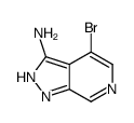 4-溴-1H-吡唑并3,4-c吡啶-3-胺结构式