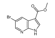 5-溴-1H-吡咯并[2,3-B]吡啶-3-羧酸甲酯结构式