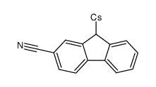 (2-cyano-9H-fluoren-9-yl)cesium Structure