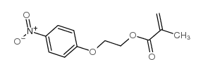 2-(4-硝基苯氧基)甲基丙烯酸乙酯结构式