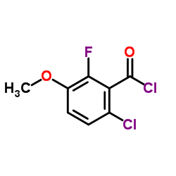 6-Chloro-2-fluoro-3-methoxybenzoyl chloride Structure