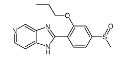 2-(4-methylsulfinyl-2-propoxyphenyl)-3H-imidazo[4,5-c]pyridine结构式