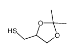 (2,2-dimethyl-1,3-dioxolan-4-yl)methanethiol Structure