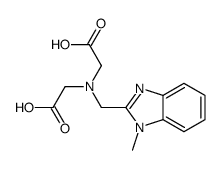 2-[carboxymethyl-[(1-methylbenzimidazol-2-yl)methyl]amino]acetic acid Structure