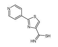 2-(吡啶-4-基)噻唑-4-硫代甲酰胺结构式