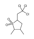 2,3-dimethyl-5-(2,2,2-trichloroethyl)thiolane 1,1-dioxide Structure