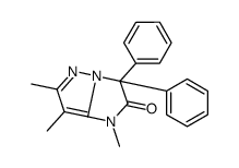 1,6,7-trimethyl-3,3-diphenylimidazo[1,2-b]pyrazol-2-one Structure