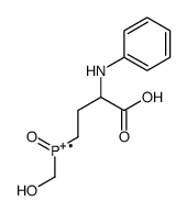 (3-anilino-3-carboxypropyl)-(hydroxymethyl)-oxophosphanium Structure