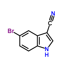 5-Bromo-1H-indole-3-carbonitrile structure