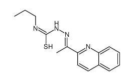 1-propyl-3-(1-quinolin-2-ylethylideneamino)thiourea结构式