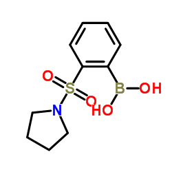 [2-(1-Pyrrolidinylsulfonyl)phenyl]boronic acid Structure