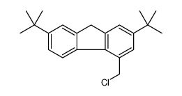9H-Fluorene, 4-(chloromethyl)-2,7-bis(1,1-dimethylethyl)结构式