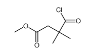 methyl 4-chloro-3,3-dimethyl-4-oxobutanoate结构式