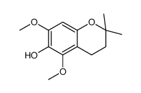 5,7-dimethoxy-2,2-dimethyl-3,4-dihydrochromen-6-ol Structure