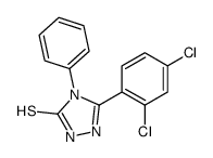 5-(2,4-二氯苯基)-4-苯基-4h-1,2,4-噻唑-3-硫醇结构式