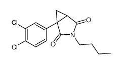 3-butyl-1-(3,4-dichlorophenyl)-3-azabicyclo[3.1.0]hexane-2,4-dione结构式