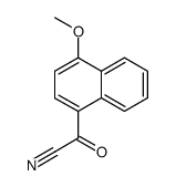 4-Methoxy-naphthoyl-(1)-cyanid结构式