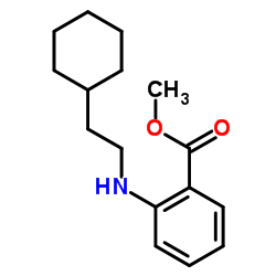 Methyl 2-[(2-cyclohexylethyl)amino]benzoate结构式