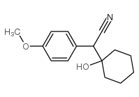 1-羟基环己基-4-甲氧基苯乙腈结构式