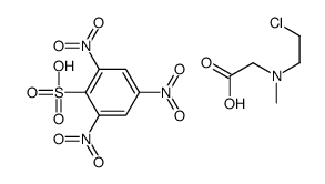 2-[2-chloroethyl(methyl)amino]acetic acid,2,4,6-trinitrobenzenesulfonic acid结构式