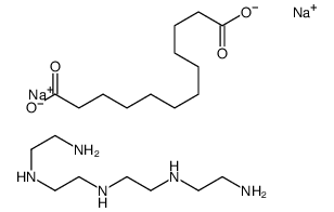 dodecanedioic acid, sodium salt, compound with N-(2-aminoethyl)-N'-[2-[(2-aminoethyl)amino]ethyl]ethylenediamine结构式