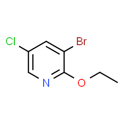 3-Bromo-5-chloro-2-ethoxypyridine结构式
