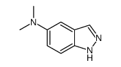 N,N-二甲基-1H-吲唑-5-胺结构式