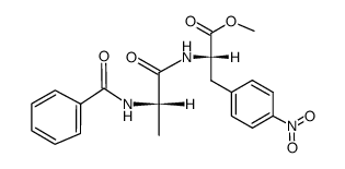 benzoyl-L-alanyl-L-p-nitrophenylalanine methyl ester Structure
