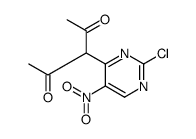 3-(2-chloro-5-nitropyrimidin-4-yl)pentane-2,4-dione Structure