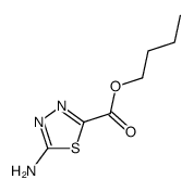 5-amino-[1,3,4]thiadiazole-2-carboxylic acid butyl ester Structure
