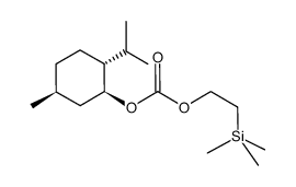 2-(trimethylsilyl)ethyl (1S,2R,5S)-2-isopropyl-5-methylcyclohexyl carbonate Structure