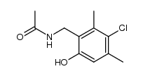 N-(3-chloro-6-hydroxy-2,4-dimethyl-benzyl)-acetamide结构式