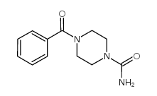 4-苄基哌嗪-1-羧酸酰胺结构式