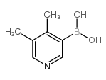 4,5-DIMETHYLPYRIDINE-3-BORONIC ACID Structure